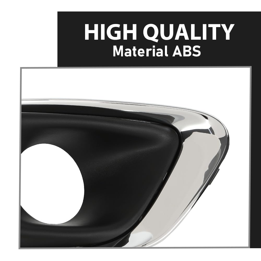 G-PLUS Fog Light Cover Trim Compatible with Jeep Compass 2011-2017 Driver and Passenger Side 68213205AA