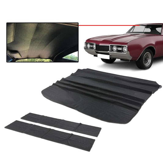 G-PLUS Tier Headliner Compatible with 1969 1970 1971 1972 Oldsmobile Cutlass & 442 Black