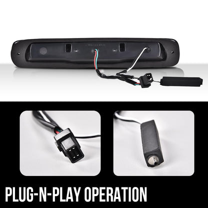 G-PLUS Third TailType X Brake Light High Mount Stop Lamp Reverse Light Turn Signal Light Fit Chevy Silverado 1999-2006 /GMC Sierra 1500 2500 3500 & HD Models 5978318 16525205