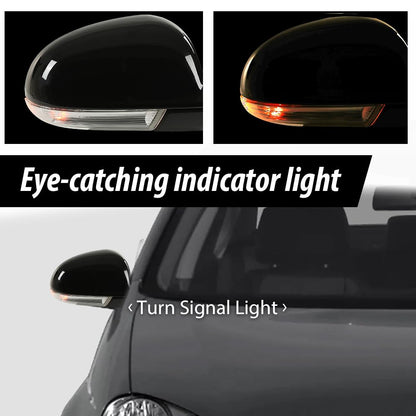 G-PLUS Mirror Power Heated Turn Signal Puddle Light Right Passenger Side Compatible with Volkswagen Jetta 2005-2010 VW1321123 1K1857508BH9B9