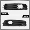 G-PLUS Front Bumper Fog Light Grille Cover Compatible with Audi A3 8P S-Line 2009-2012,Only Fit for S-Line Bumper 8P0807682, 8P0807681