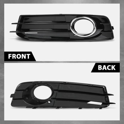 G-PLUS Front Bumper Fog Light Grille Cover Compatible with Audi A3 8P S-Line 2009-2012,Only Fit for S-Line Bumper 8P0807682, 8P0807681