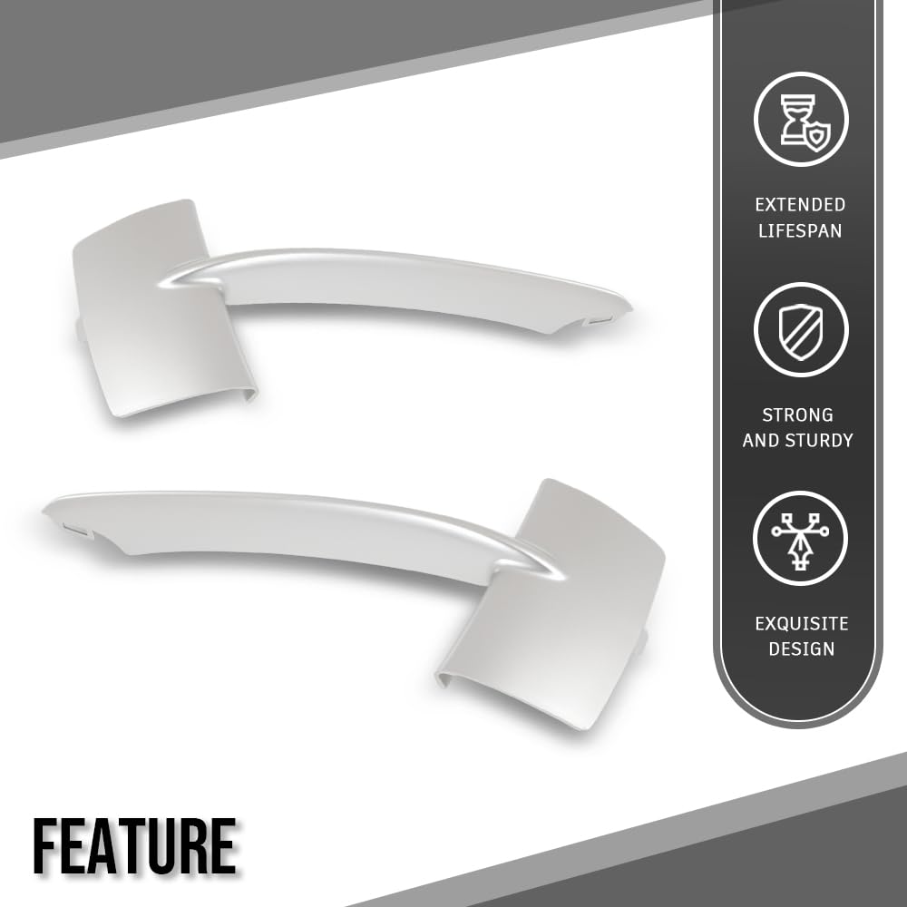 G-PLUS Bumper Trim Silver Compatible with BMW X5 2014–2018 Fits xDrive40e 2016–2018 (Excluding M Sport Package) Standard Edition Front Bumper Trim Strips 51117303114 51117303113