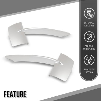 G-PLUS Bumper Trim Silver Compatible with BMW X5 2014–2018 Fits xDrive40e 2016–2018 (Excluding M Sport Package) Standard Edition Front Bumper Trim Strips 51117303114 51117303113