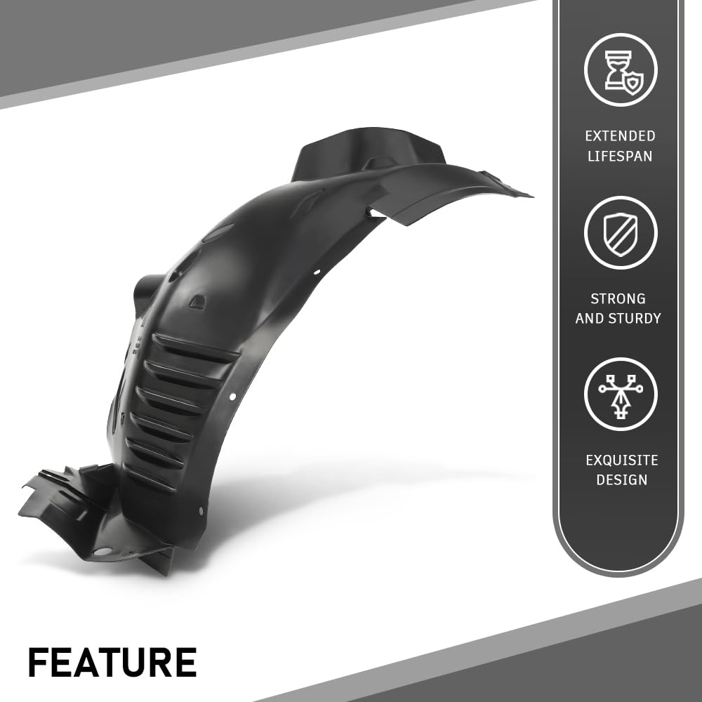 G-PLUS Fender Liners Front Driver Left Side Compatible with Benz C250 C300 C350 2012-2014 2046906030, MB1248173