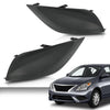 G-PLUS Front Bumper Fog Lamp Bezel Covers LH&RH Compatible with Nissan Versa 4-Door Sedan 2015-2019 NI1039133 NI1038133 622566W80A 622576W80B