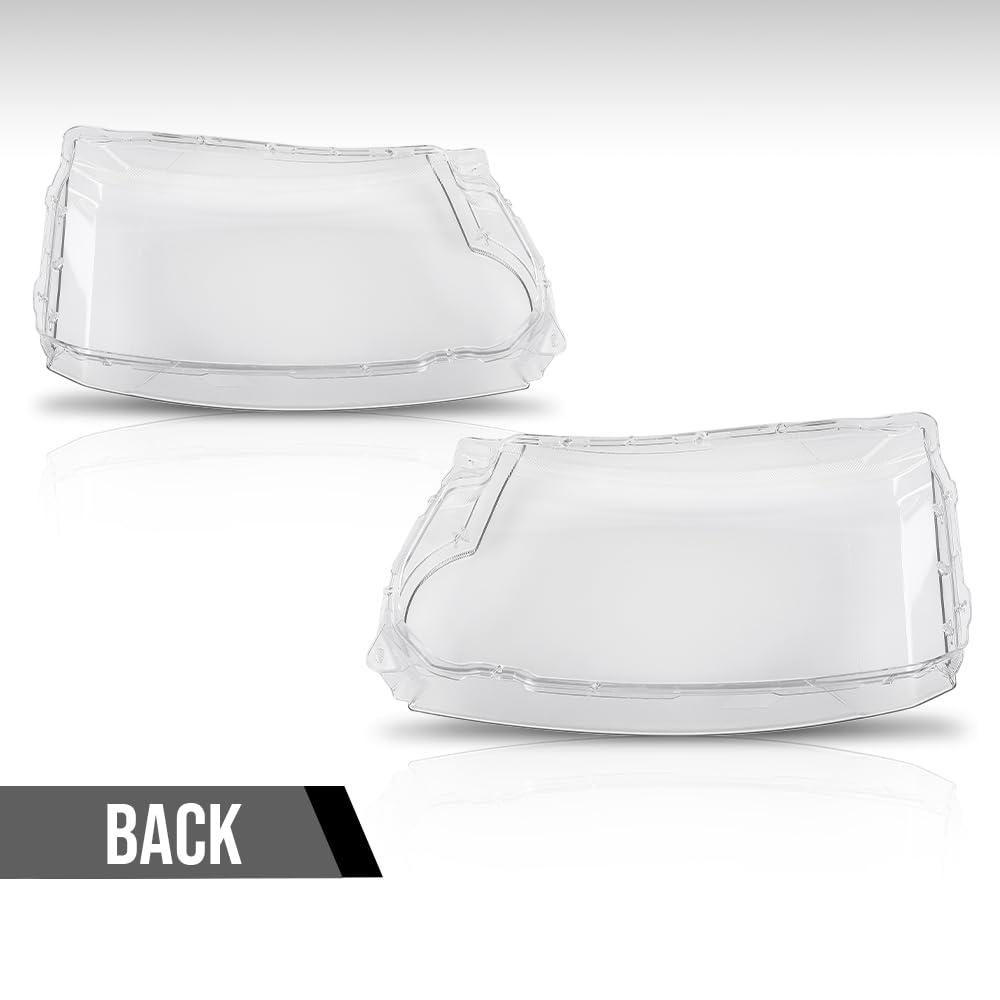 G-PLUS Headlight Lens Cover Compatible with Land Rover Discovery 4 LR4 2014-2016 Left & Right Pair Front Headlamp Lens Cover Clear