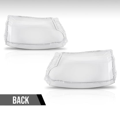 G-PLUS Headlight Lens Cover Compatible with Land Rover Discovery 4 LR4 2014-2016 Left & Right Pair Front Headlamp Lens Cover Clear