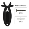 G-PLUS Black 1PC Wall Hanger Hook European Antler Style Wall Mount Bracket for Hanging Mounting Elk Deer Antelope Living Room Bedroom Home Decor