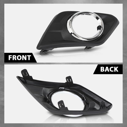 G-PLUS Fog Light Bezel Covers Trim Left + Right Driver Passenger Compatible with Nissan Rogue 2014-2016