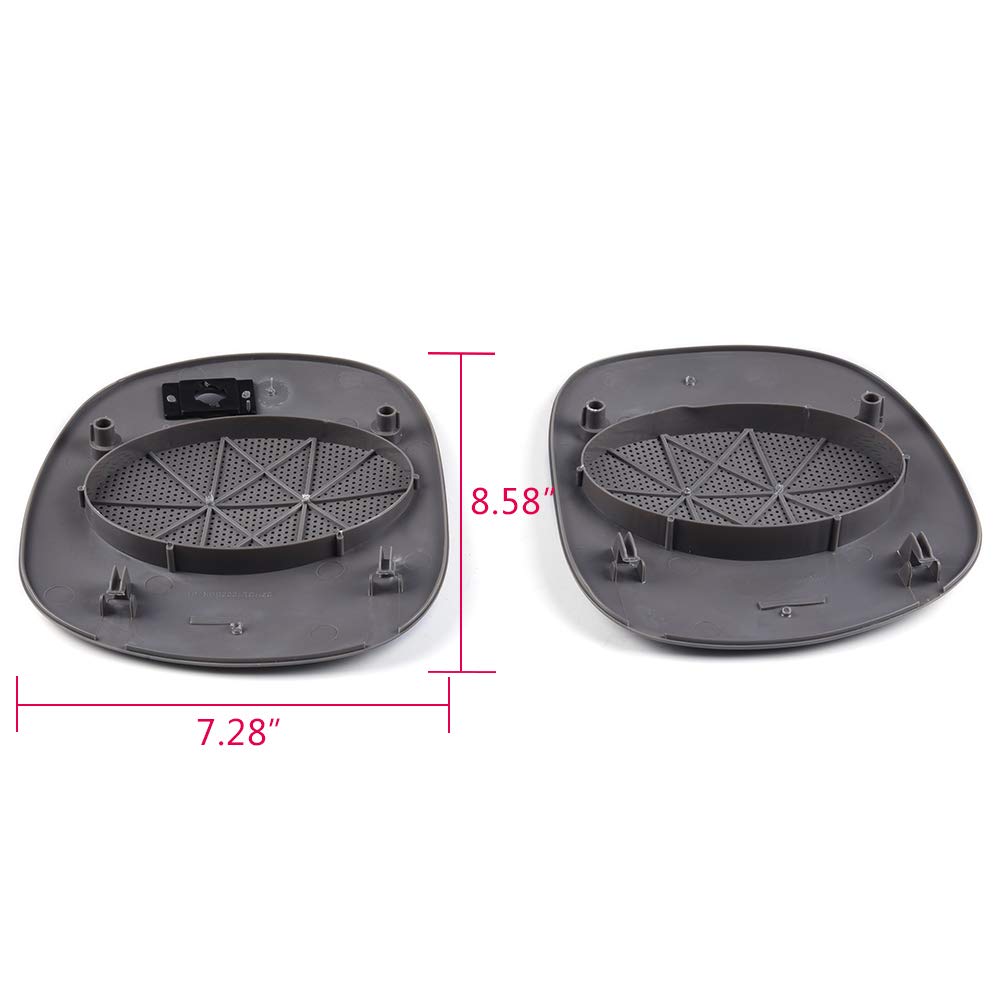G-PLUS Gray Dash Speaker Cover Grille Grill GRILLES | COMPATIBLE WITH CHEVY S10 Blazer/GMC Jimmy Sonoma/Oldsmobile Bravada 1998-2005 Left & Right Side 15046446