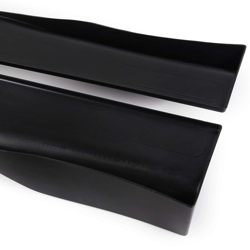 Universal Polyurethane Black Car Side Fender Skirts Extension Rocker Panel Splitter Protector