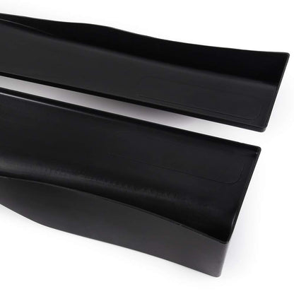 Universal Polyurethane Black Car Side Fender Skirts Extension Rocker Panel Splitter Protector