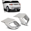 G-PLUS Rear Bumper Exhaust Tube Trim Compatible with Range Rover Evoque 2010-2018 Only Fit Dynamic Model (With Square Exhausts)