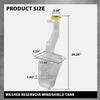 G-PLUS Washer Reservoir Windshield Tank Compatible with Jeep Cherokee 2019-2023 8406291AA-PFM