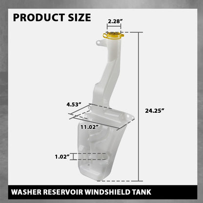 G-PLUS Washer Reservoir Windshield Tank Compatible with Jeep Cherokee 2019-2023 8406291AA-PFM