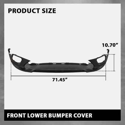 G-PLUS Front Lower Bumper Cover Compatible with Jeep Cherokee Latitude Plus 2018, Fit Jeep Cherokee (submodel: Latitude, Limited, North, Sport) 2014-2018 68203213AB, 68203213AA, CH1015119