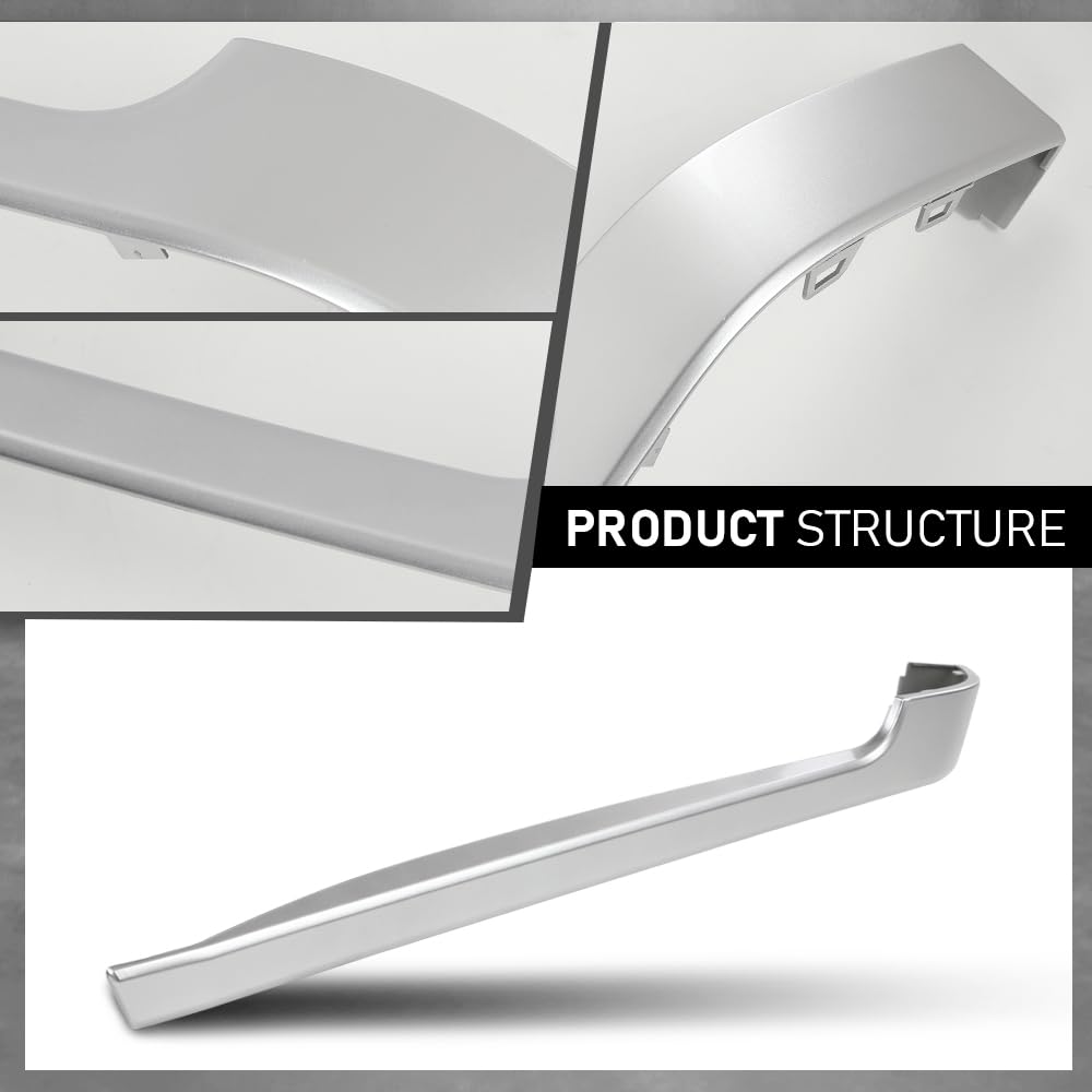 G-PLUS Left Rear Bumper Side Cladding Trim Compatible with Land Rover Range Rover 2013-2022 Silver