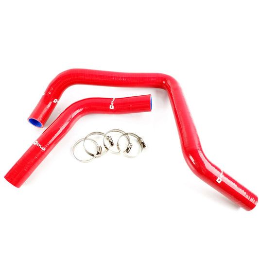 G-PLUS Silicone Radiator Coolant Hose Pipe Kit Clamps Compatible With Honda Civic EK4/9 Type Rdc 2 Dohc B16A/B B18C,Red