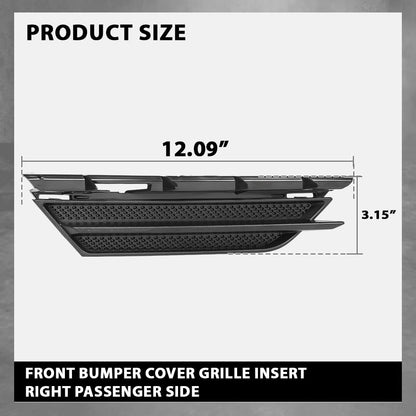 G-PLUS Right Fog Light Cover Bezel Grille Trim Passenger Side Compatible with Lincoln MKC 2015-2019 EJ7Z17E811BA, FO1039172 Black