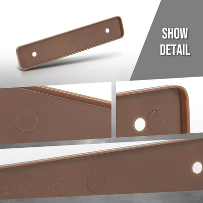 G-PLUS Composite Decking Boards End Cap 5.5”Fit TREX Composite Decking Boards End Cap 5.5" 4 pcs in One Package Plastic Brown
