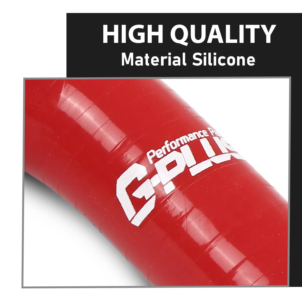 G-PLUS Silicone Heater Hose Kit Compatible with Toyota 4Runner 3.4L 1996-2002 W/Rear Heater Red