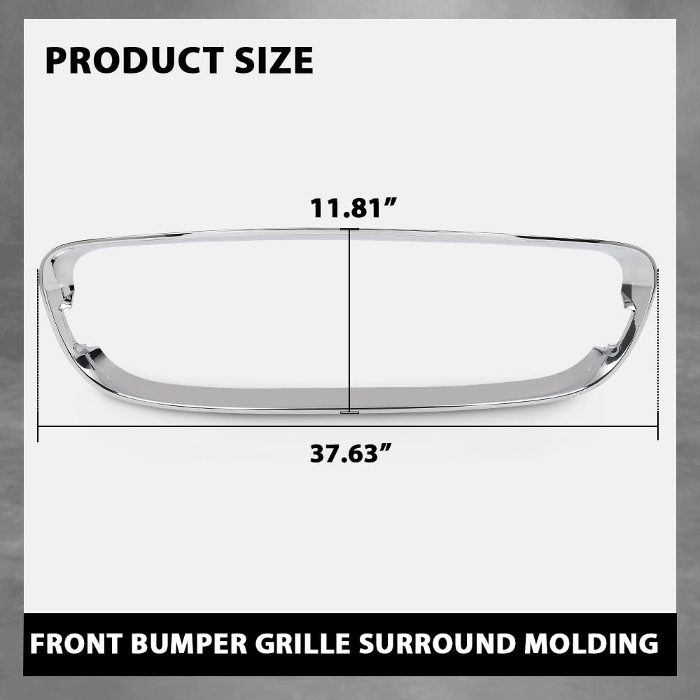 G-PLUS Front Bumper Grille Surround Molding Compatible with Jaguar F-Type 2014 2015 2016 2017 T2R5053, T2R3563