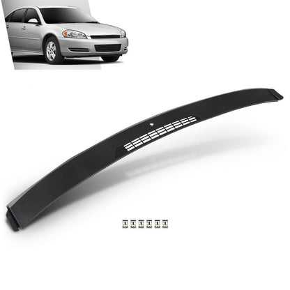 G-PLUS Upper Dash Panel Trim w/Sensor Hole Compatible with Chevy Impala 2006-2016 Defrost Vent Panel Bezel 10388101, 25808816 Black