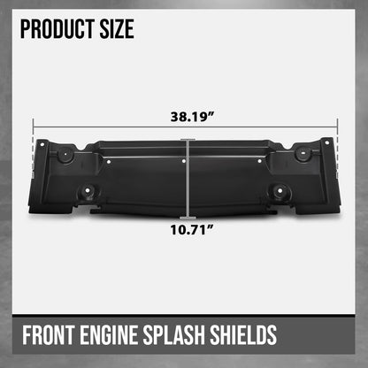 G-PLUS Front Engine Splash Shields Compatible with Benz GLE350/GLE53/GLE580/GLE450/GLS450/GLS580 2020 2021 2022 2023 1675200000, MB1228189 Black