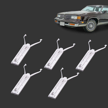 G-PLUS Door Trim Molding Retaining Clips Lower Chrome Compatible with Oldsmobile Cutlass 1981 1982 1983 1984 1985 1986 1987 1988 Clip Mounting Retainer Kit 5PCS