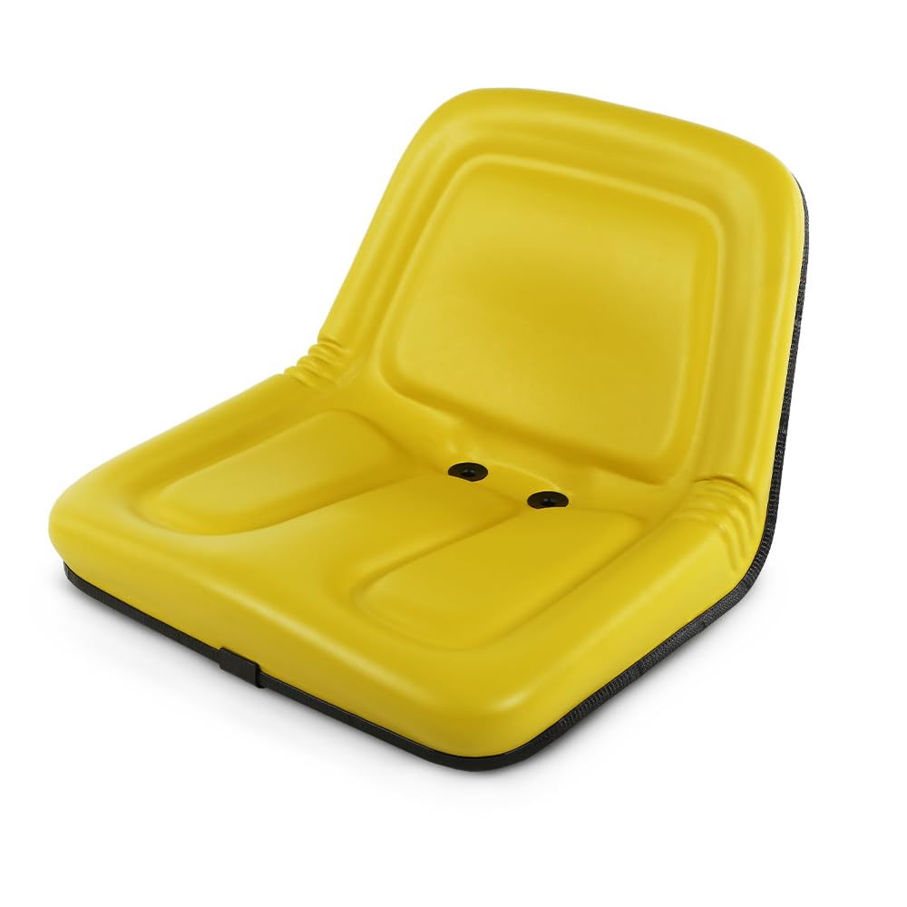 G-PLUS Yellow Lawn Mower Garden Tractor Seat Fit John Deere Mowers TX30, STX38, 130, 160, 165, 170, 175, 180, 185, 110 GG420-32959, MG861683