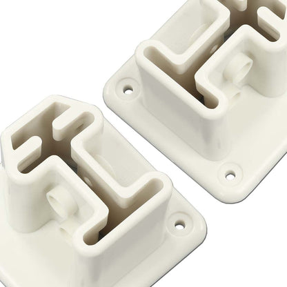 G-PLUS Ladder Flanges Fit Heavy Duty Resin in-Pool Above Ground Swimming Pool Ladder White