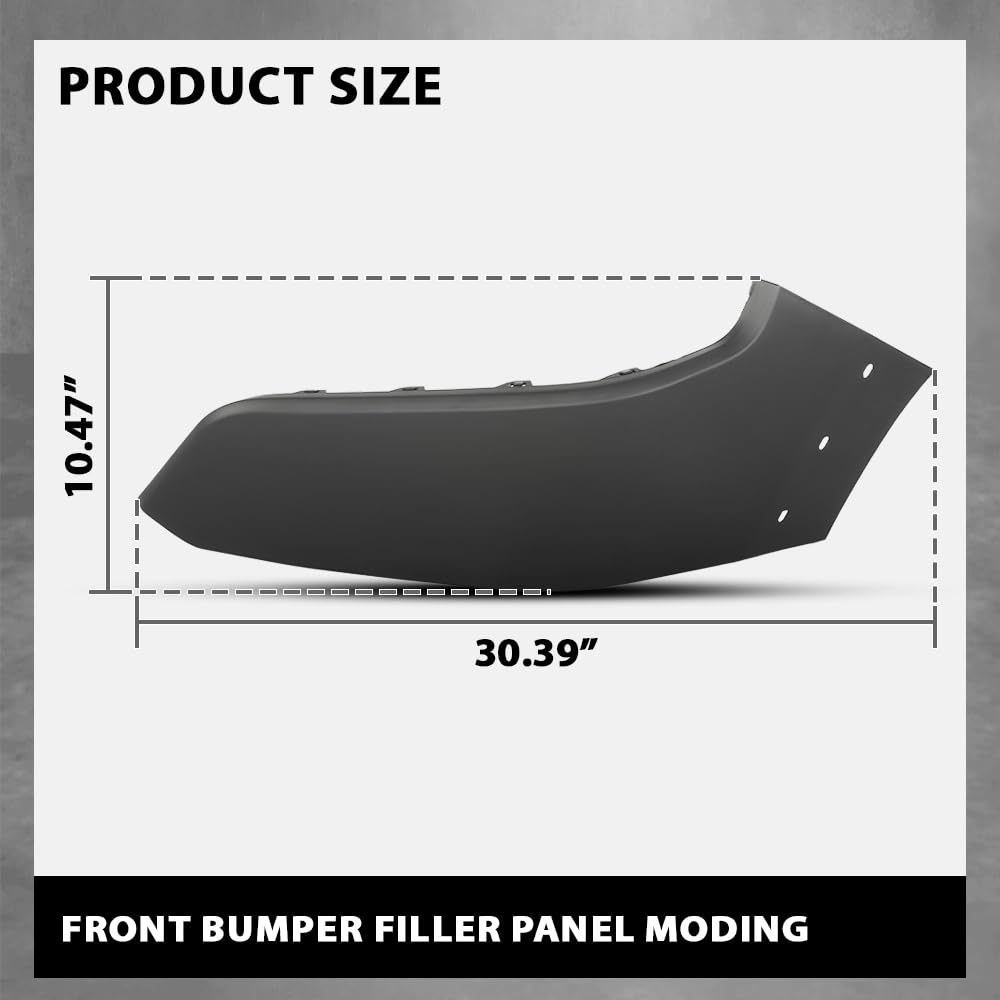 G-PLUS Front Bumper Filler Panel Left & Right Side Pair Compatible with Dodge Ram 1500 2019-2021,Not Fit with Fender Flare,Not Fit Sport Model 68403910AE, 68403911AE