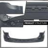 G-PLUS Rear Upper Bumper Cover Fascia, Compatible with Ford Explorer 2018-2019, FO1114110, 187-10303, JB5Z17K835ACPTM