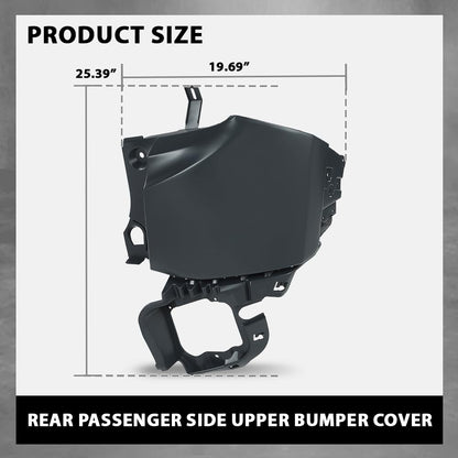 G-PLUS Rear Right Bumper Cover Upper, Compatible with Jeep Renegade 2015-2023, Passenger Side, 6SC03TZZAA, 5VW86TZZAA, 5VW86NKPAA