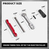 G-PLUS Engine Timing Tool Set Compatible with Benz M157/ M276/ M278 w/ T100 Injector Puller No Modification Needed 45 Steel Silver