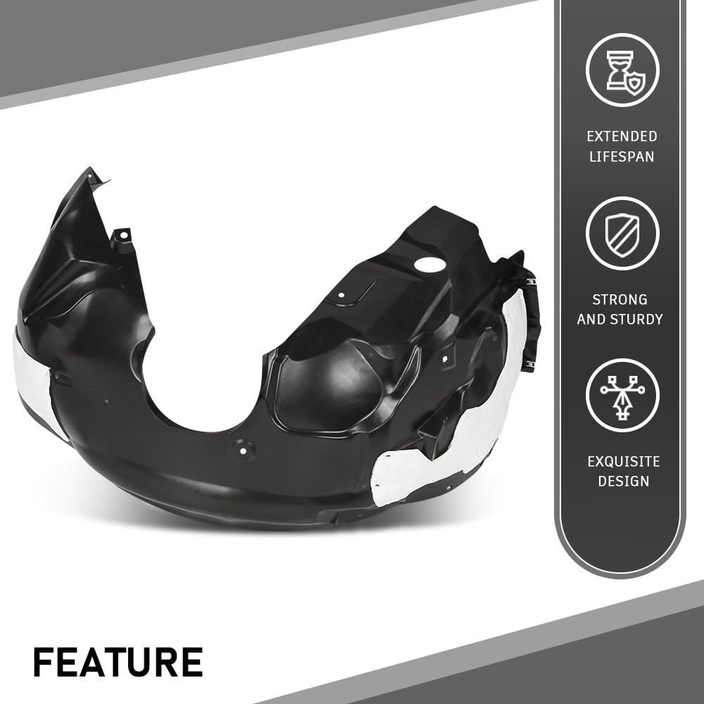 G-PLUS Front Right Fender Liner Inner, Compatible with Ford Edge 2015-2018, Passenger Side, FT4Z16102B, FT4Z16102H