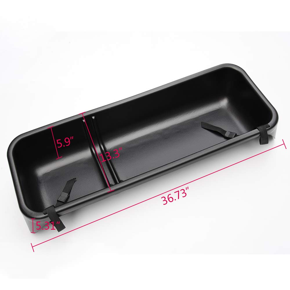 G-PLUS Under Seat Storage Box Compatible with 2009-2014 Ford F150 SuperCrew w/Subwoofer Auto Rear Underseat Storage Box