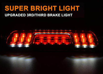 G-PLUS LED 3rd Third Rear Tail Brake Light Compatible with Chevy Silverado 2014-2018 GMC Sierra 1500/2500HD 3500 HD High Mount Stop Lights