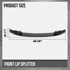 G-PLUS Front Bumper Lip Splitter Spoiler Compatible with BMW F10 5 Series M Sport 2011 2012 2013 2014 2015 2016, Only Fit Model with M Sport Bumper Front Lip Spoiler Splitter Carbon Fiber Black