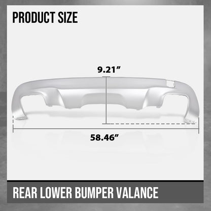 G-PLUS Rear Lower Bumper Valance Panel Compatible with Benz GLA250 (submodel: 4Matic, Base) 2015 2016 2017, Not Fit Models With AMG Style Bumper 1568850925 Silver