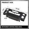 G-PLUS A/C Heater Climate Control Dash Trim Center Console Bezel Compatible with Ford F150 2021 2022 2023 Black