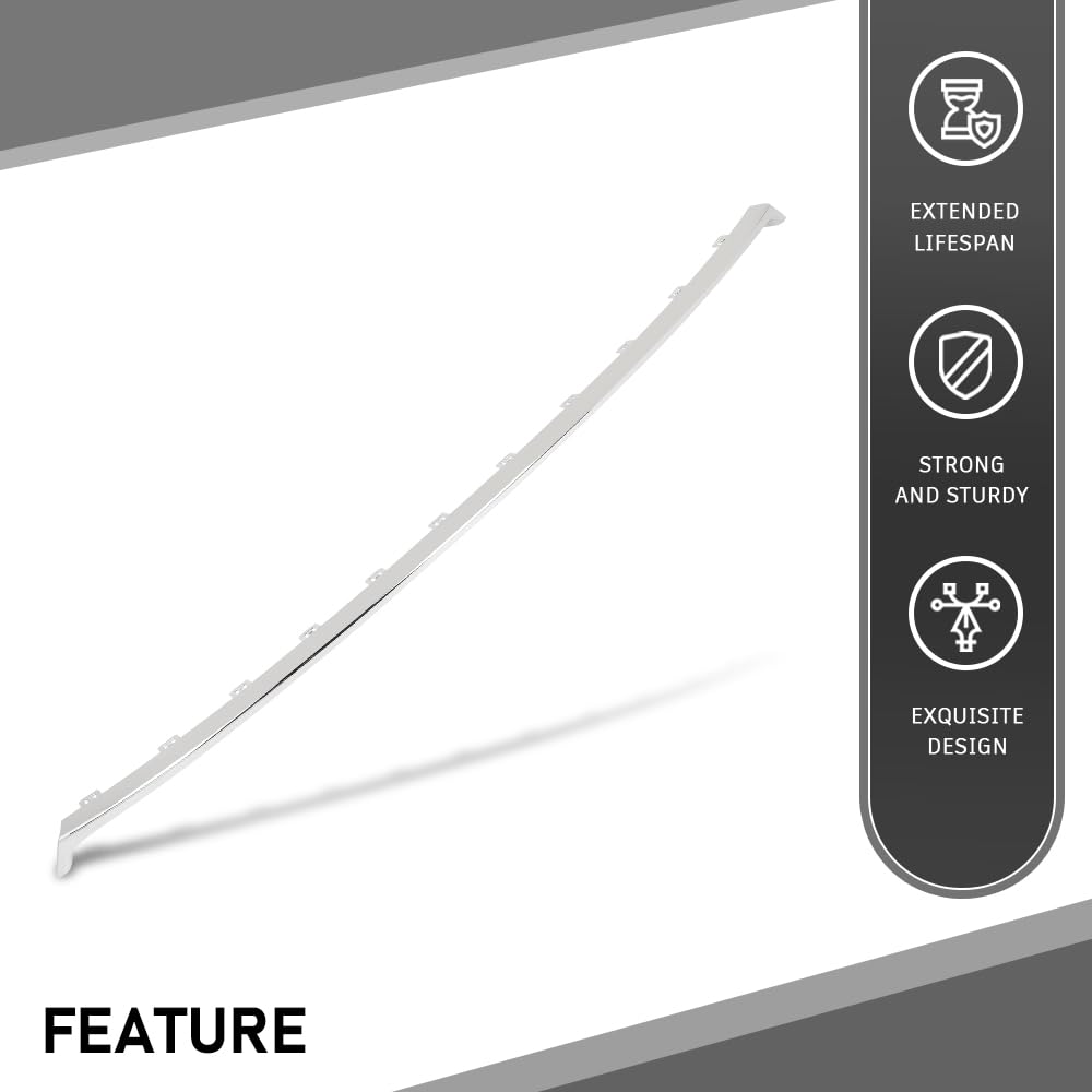 G-PLUS Front Lower Bumper Grille Molding Trim, Compatible with Lincoln MKZ 2017-2020, HP5Z-8419-AB, HP5Z8419AB, FO1044118