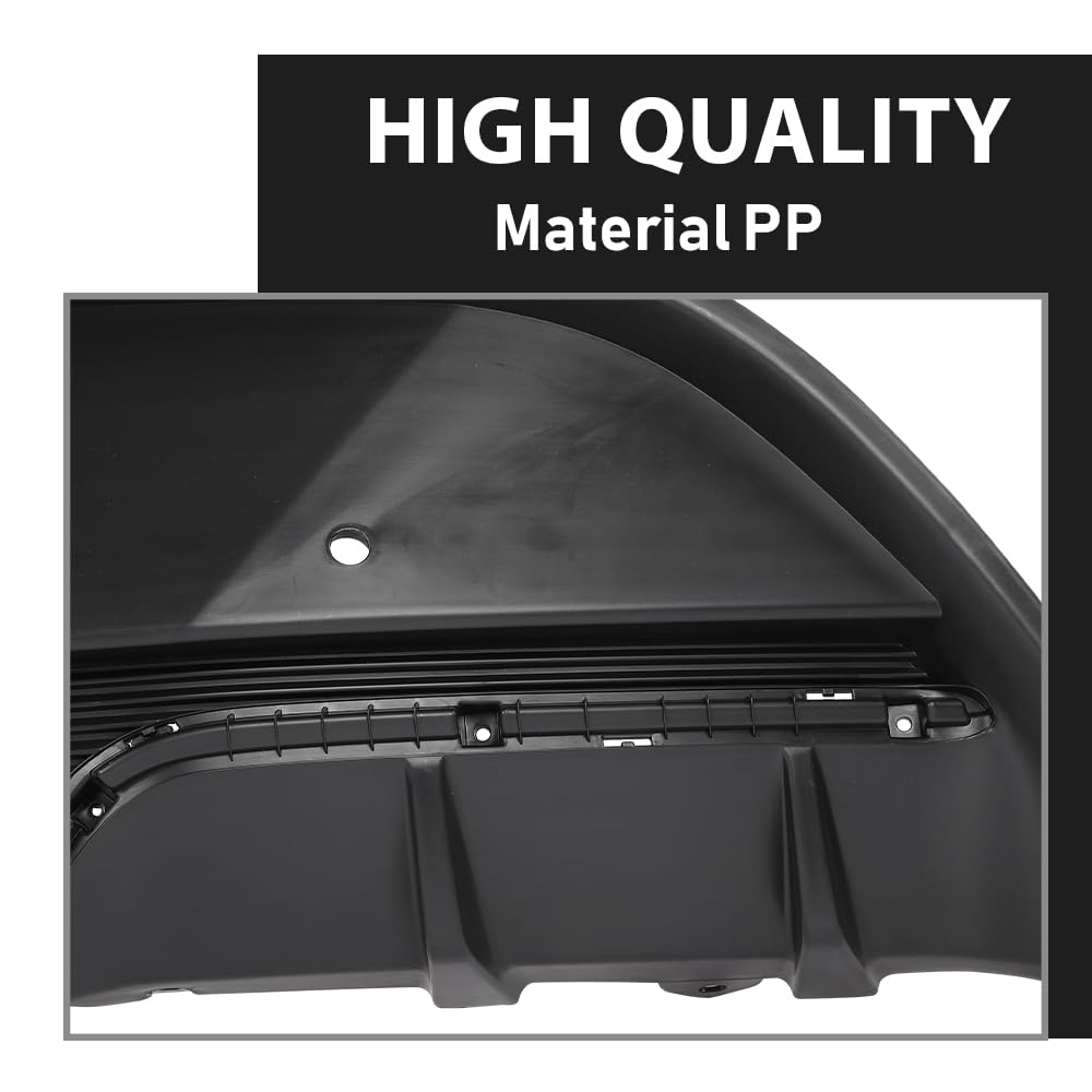 G-PLUS Bumper Cover Rear Lower Compatible with Hyundai Veloster 2013-2017 Fit Models with Rear Object Sensor Holes 866502V521, HY1115117 Black