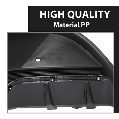 G-PLUS Bumper Cover Rear Lower Compatible with Hyundai Veloster 2013-2017 Fit Models with Rear Object Sensor Holes 866502V521, HY1115117 Black