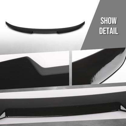 G-PLUS Rear Trunk Spoiler Wing Compatible with BMW 5 Series F10 F18 4 Door Sedan Model 2011-2016 Fit BMW F10 M5 Sedan 2011-2016 Will Not Fit Wagon Model Glossy Black
