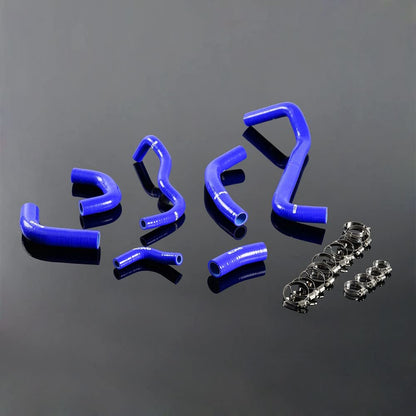 G-PLUS Silicone Radiator Hoses Coolant Clamps Kit Compatible With Honda CBR 600RR 2003-2004 6PCS Blue