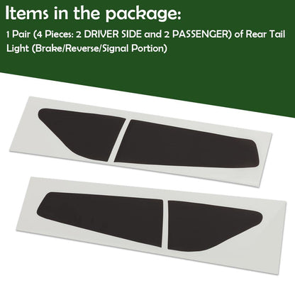 G-PLUS Tail Lights Smoke Rear Precut Tint Vinyl Decal Compatible with 2015-2022 Dodge Charger,A Pair