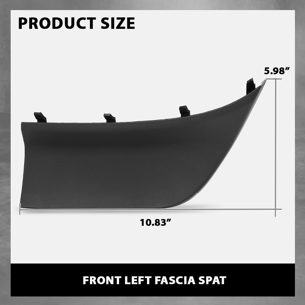G-PLUS Front Fascia Spat Left Driver Side Stone Deflector Compatible with Jeep Grand Cherokee L 2021-2024 68421753AB