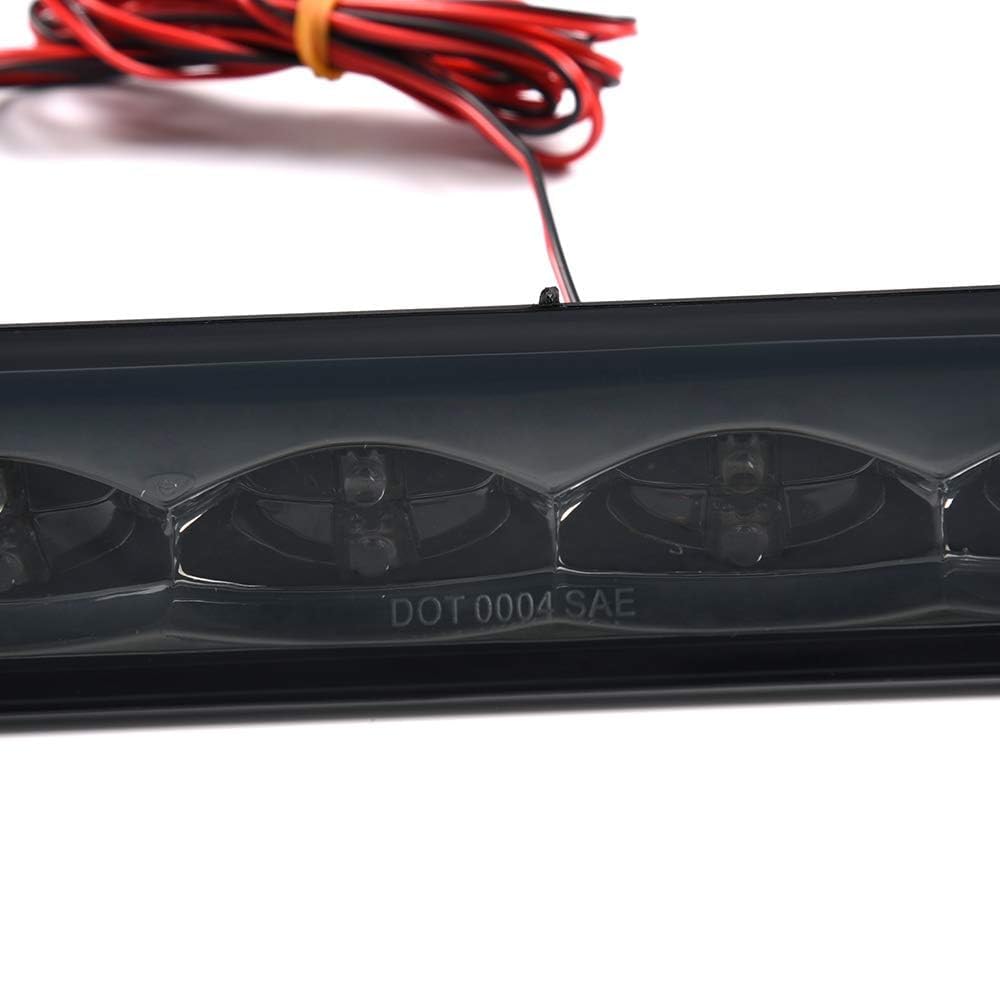 G-PLUS LED 3rd Brake Light Compatible with Truck Cap Topper Leer Are Century LED Recessed Third Brake Light Lamp AT-LED-36R Smoky Lens Chrome Housing